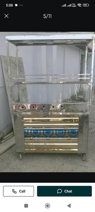 french fries counter