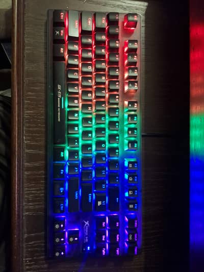 with box Xtrike Mechanical Keyboard RGB blue switch 10/10 condition