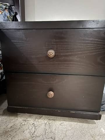 Bed + Side Table + Mattress