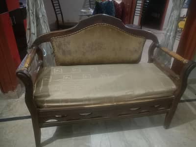 sheesham wood 6 seater sofa set