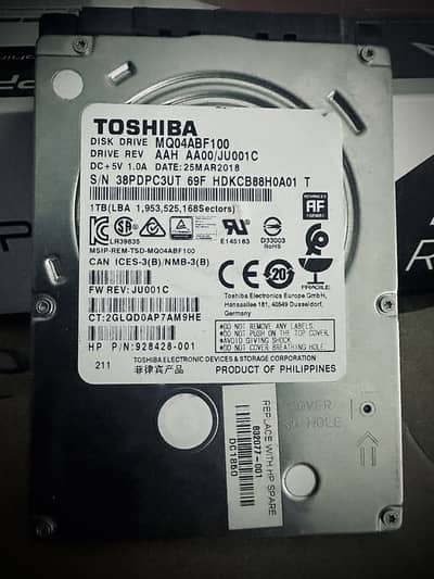 1tb Laptop Hdd 100 health & Performance