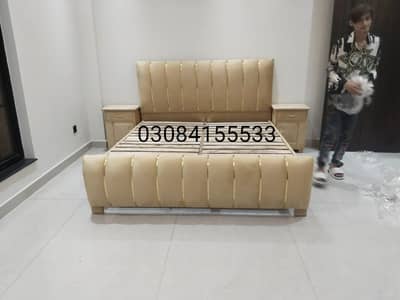 Poshish Double Bed/Double Bed Set/Bed Side Tables/Furniture