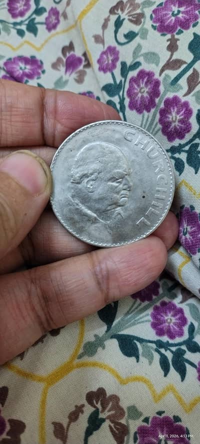 UK 1965 Winston Churchill Crown Coin Original – Rare Old British Coin