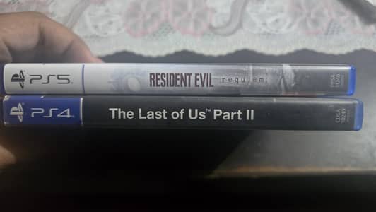 resident evil 9 ps5  and the last of us 2 ps4 for sale