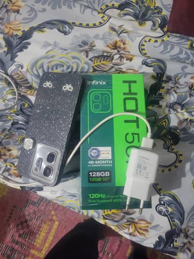 infinx hot 50i total original finger ok condition 10 10 6+6 128gb