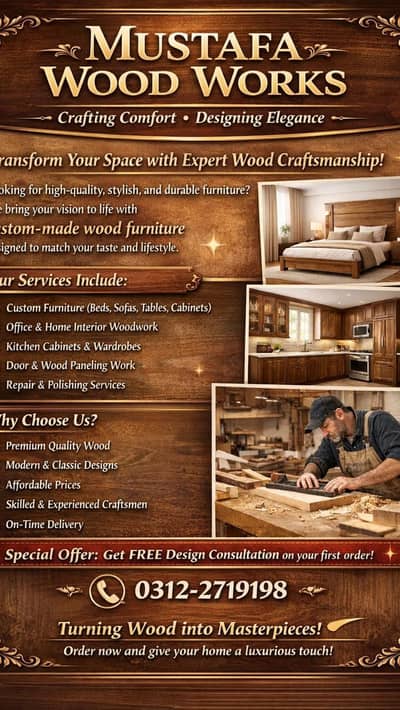 all wood work new replace and etc