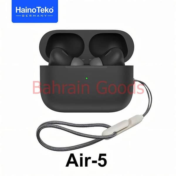 Original Haino Teko (Germany) Air-5 True Wireless Earbuds | Active Noise Cancellation TWS EarPods | Bluetooth 5.2 Headset with Free Silicon Cover - Special Deal