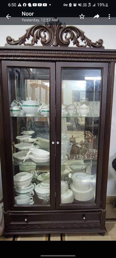 beautiful showcase for crockery