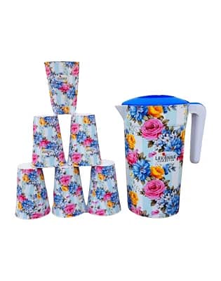 Jug Set with 6 Glasses | Stylish Water Set for Home & Guests