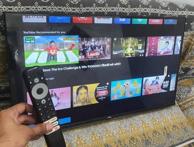 Tcl 40 inch borderless android led with remote table stand price final
