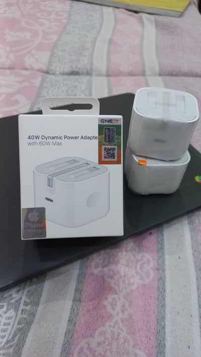 iphone 17 pro max orignal  charger/Apple 40to60 watt orignal adoptar