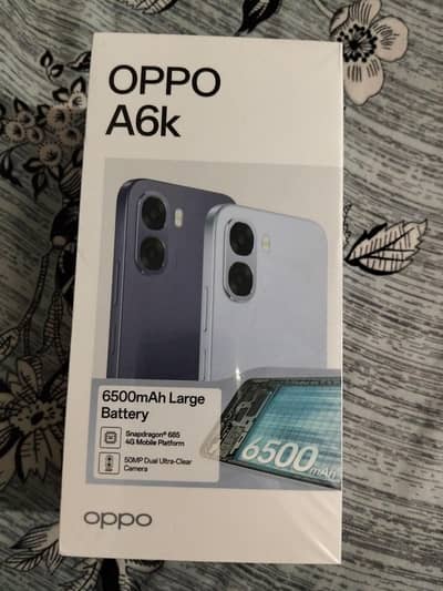 oppo A6k 6+6 128 all accessories complete 2 days use only