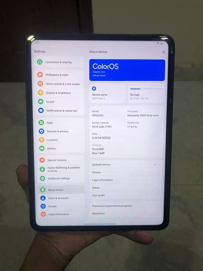Oppo Pad 2 (8/256) Pubg 120 Fps