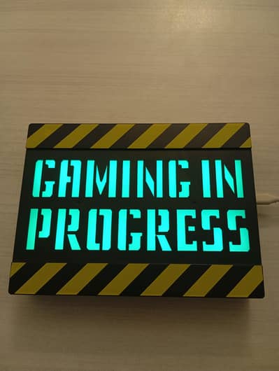 Gaming In Progress Light Sign