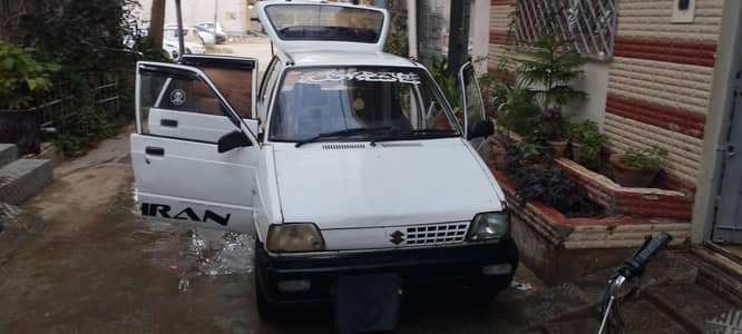 White Suzuki Mehran 2002