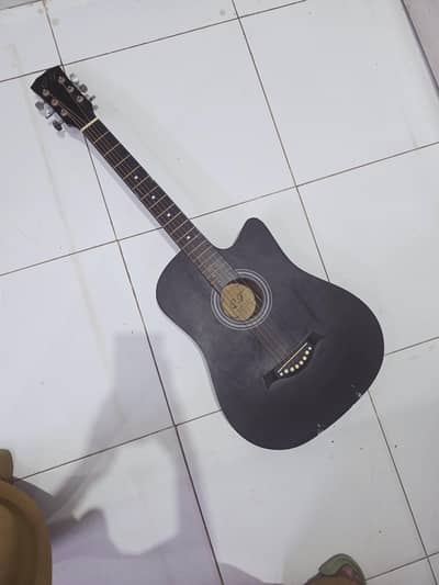 Brown colour guitar