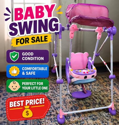 Baby Swing for Sale – Good Condition – Comfortable & Safe