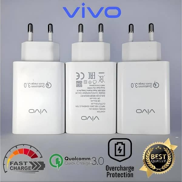 Original Vivo 44W/66W / 120W Flash Charger Type-C Cable | Premium Super Fast Charging Adapter for Vivo V23 V20 V21 Y73 Z1x | Genuine Dual Engine QC 4.0 Fast Charge