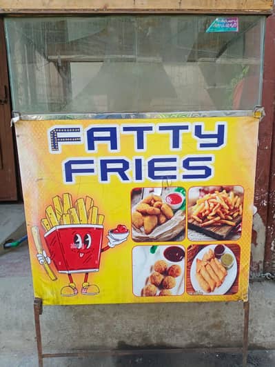 fries samosa counter and choola stove frier