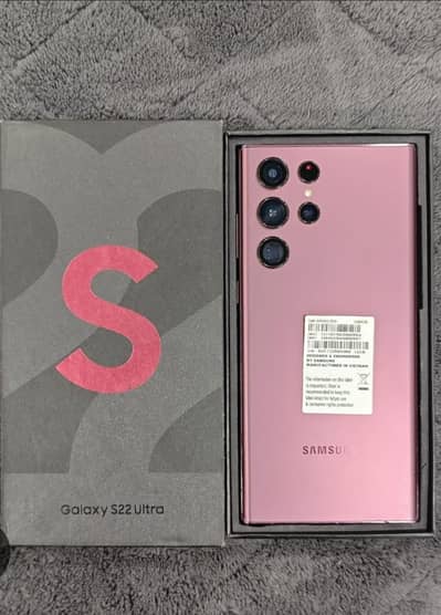 S22 Ultra 12/256 Dual Physical  Official PTA 10/10 Almost New