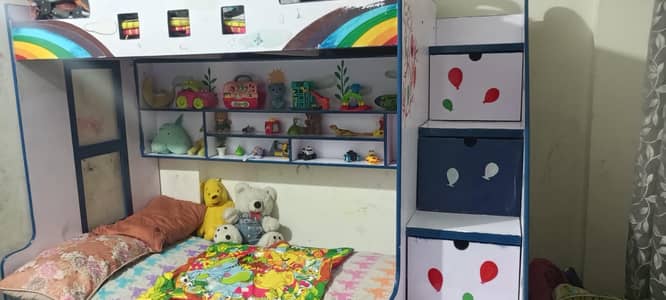 triple bunk bed without metress