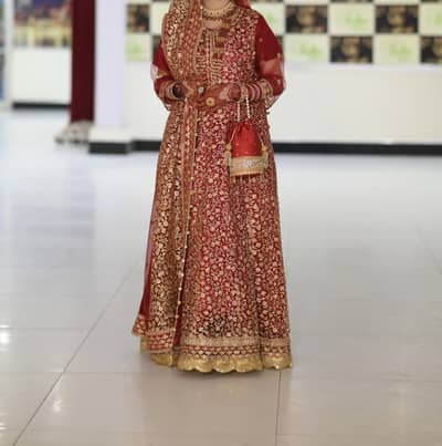 bridal dress and bridal pouch