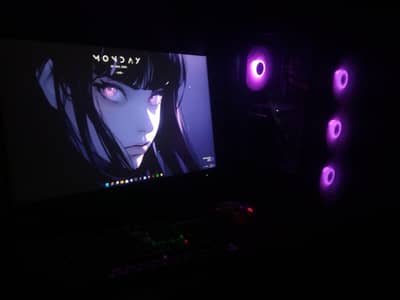 Gaming PC + 24” Borderless Monitor | RGB Setup | Like New Condition
