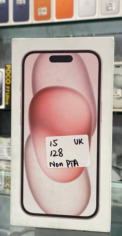 Apple iphone 15 128GB Pink Box pack Non Pta Non Active