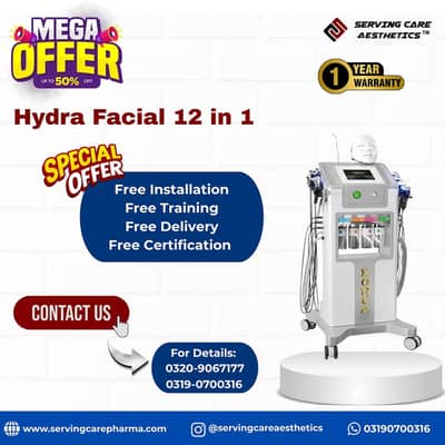 Hydra Facial 12-in-1 Machine | Professional Skin Care Equipment
