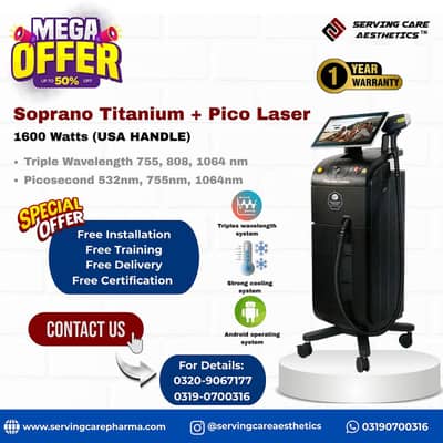 2-in-1 Soprano Titanium & Picosecond Laser - Professional Aesthetic M