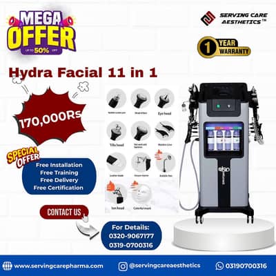 Hydra Facial 11-in-1 Machine | Professional Skin Care Equipment
