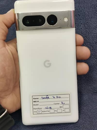 Google pixel 7pro 12gb 128gb PTA approve