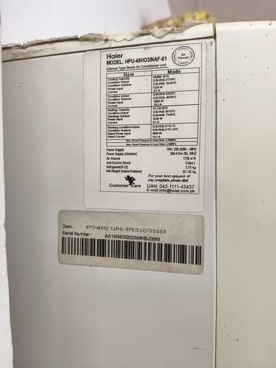 ​4 units Haier 4-Ton Cabinet AC (Used 2 Seasons)