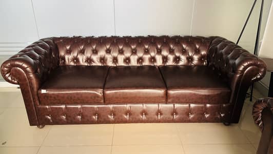 Chesterfield Sofa set 3+1+1/ excellent condition