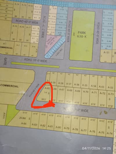 Model city 1 cornar plot 21 Marla gate k kreb for sale 03018660465