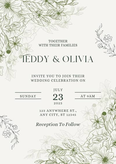 Customize e-invitation cards For Birthday party , Wedding Invitation.