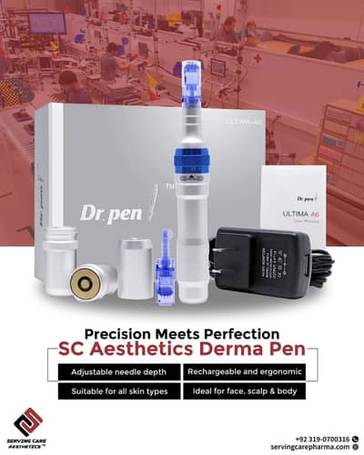 Rechargeable Derma Pen for Face & Scalp/ Dr. Pen A6 Microneedling Pen