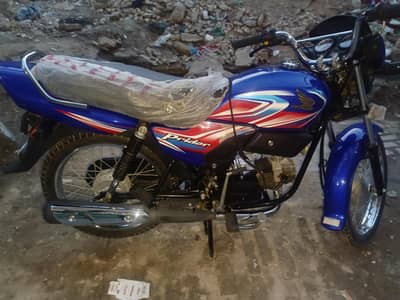 there is Honda prider 100cc bike  zero congratulation