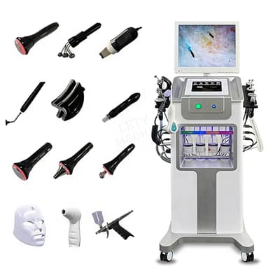 14-in-1 Hydrafacial Machine with Skin Analyzer Screen