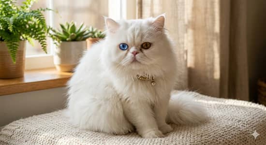 white pesian cat