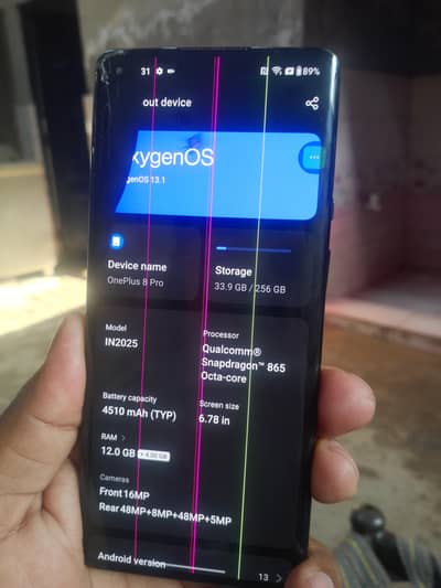 1plus 8 pro  12+4+256 gb fnl pris