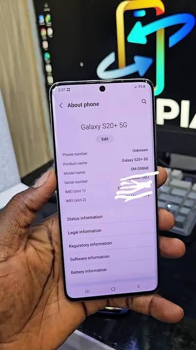 S20 Plus Minor Shade Not Easily Visible Non PTA