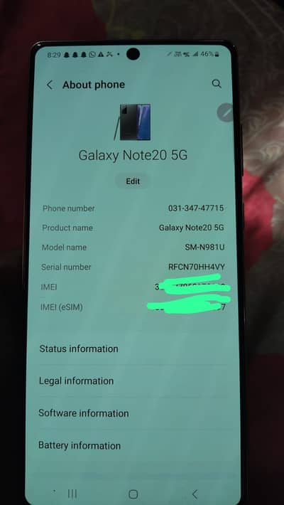 note 20 5g exchange posibel