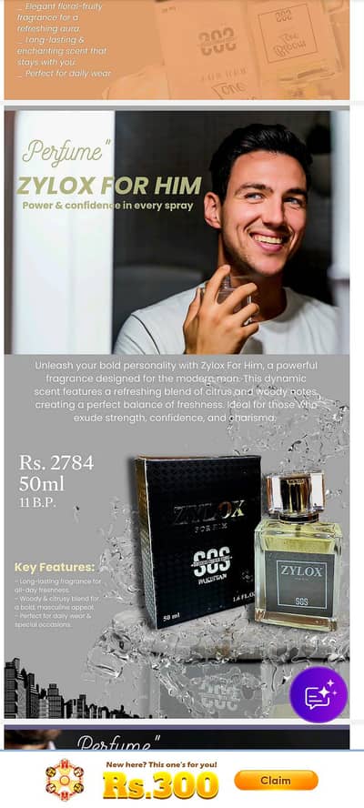 perfume zylox for him