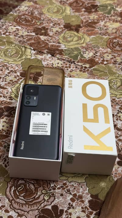 Redmi k50 ultra with box original charger exchange