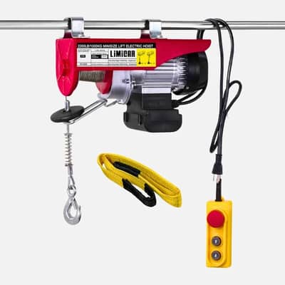 PA1000 Electric Hoist Winch – 1000kg Capacity, 1800W, with Remote Con