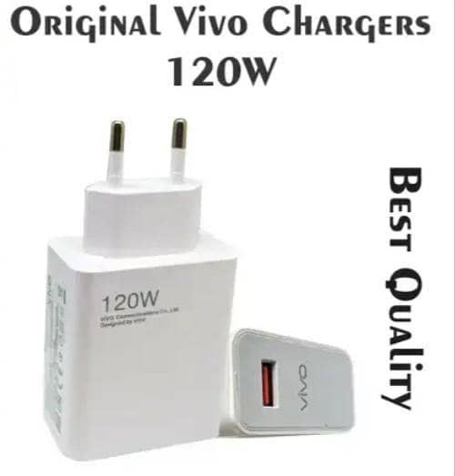 Original Vivo 44W/66W / 120W Flash Charger Type-C Cable | Premium Super Fast Charging Adapter for Vivo V23 V20 V21 Y73 Z1x | Genuine Dual Engine QC 4.0 Fast Charge
