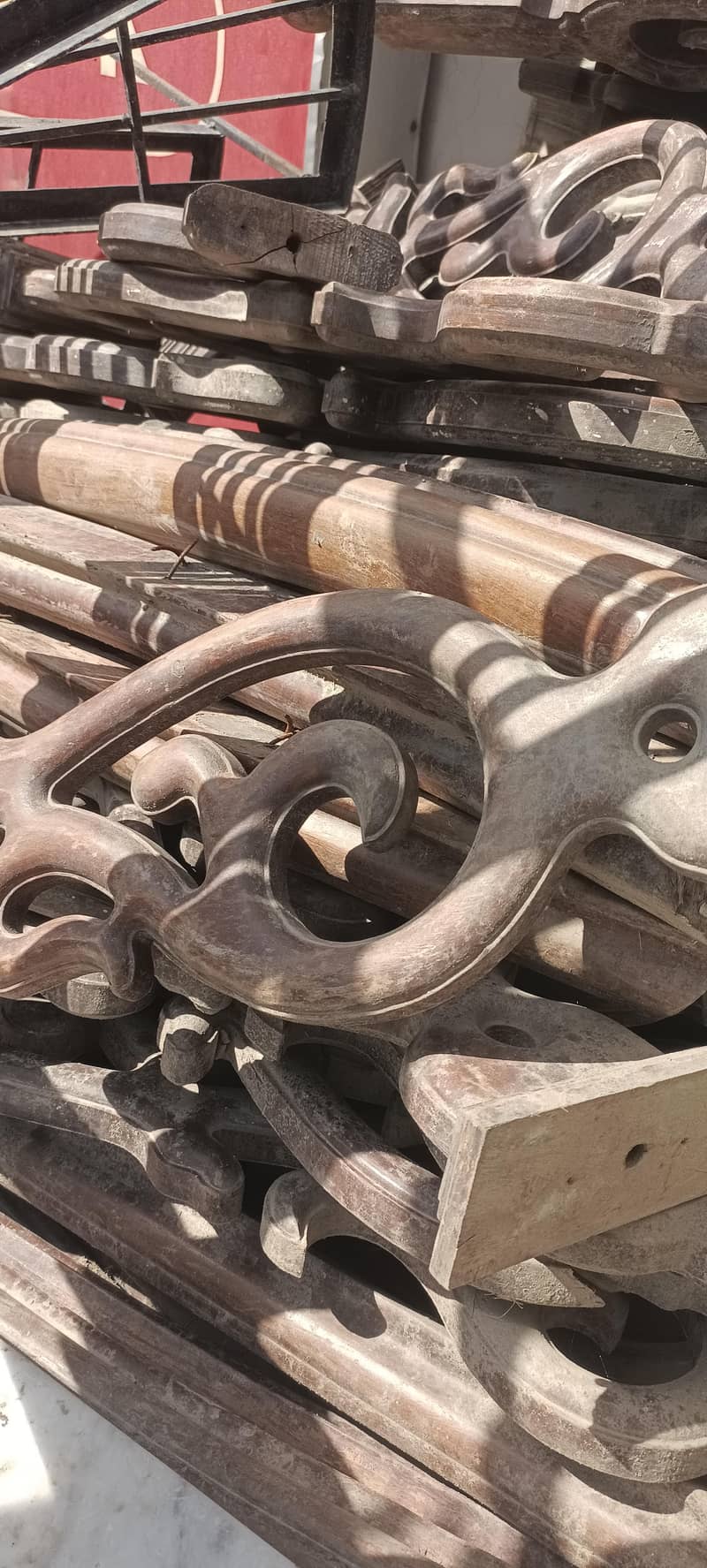 solid wood stair railing 1