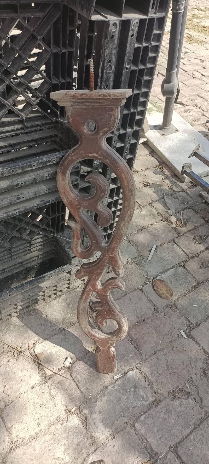 solid wood stair railing 2