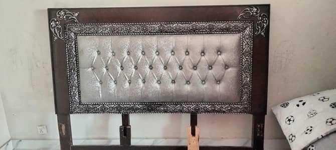 Double Bed with Side Tables For Sale